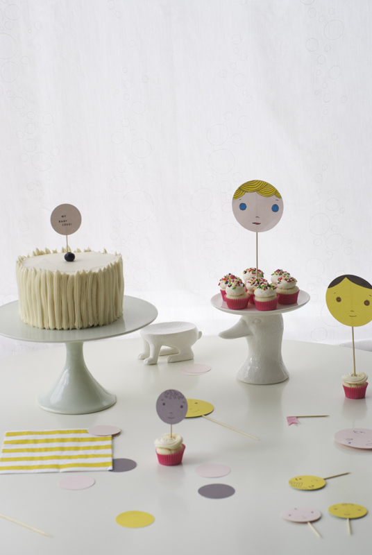 baby face cake toppers - coco cake land