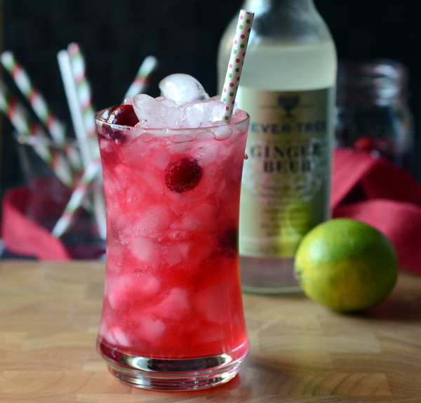 Cranberry Moscow Mule Cocktail