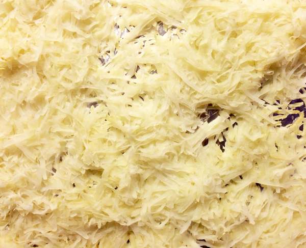 Oven dried shredded potatoes