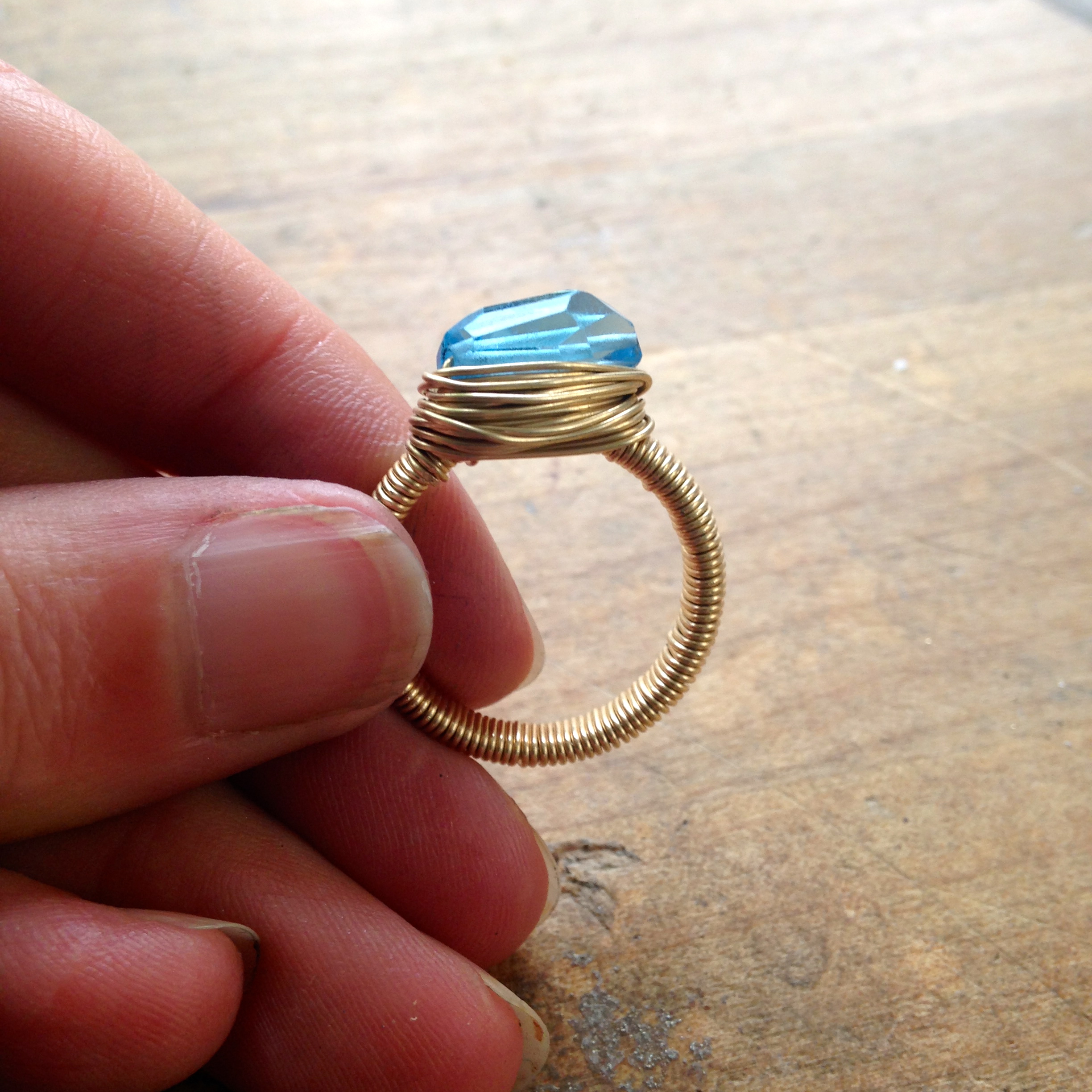 How to make a wire wrapped ring