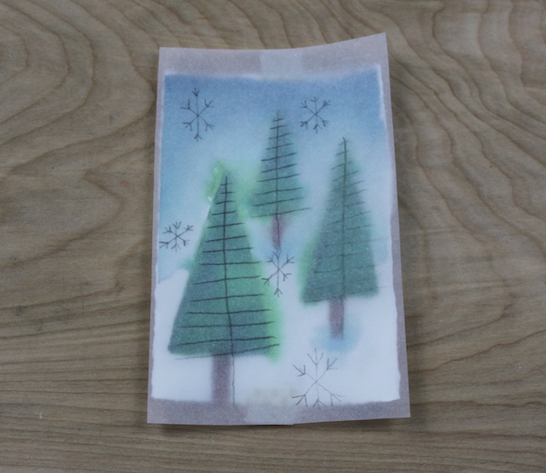 paper embroidery christmas cards