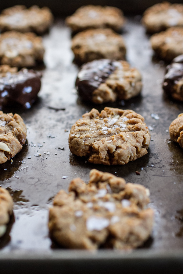 Flourless Peanut Butter Cookies With Sea Salt