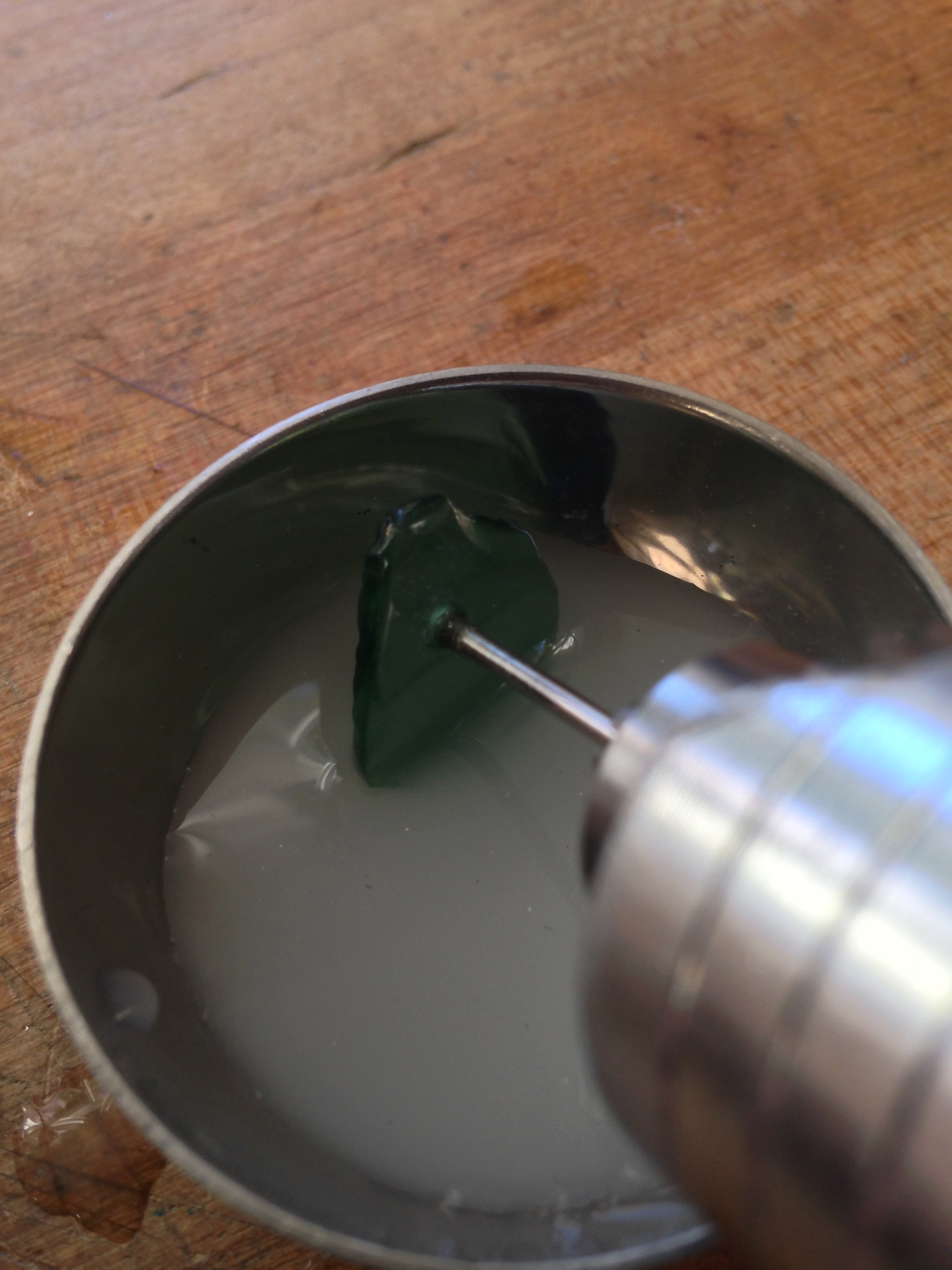 Drilling the glass