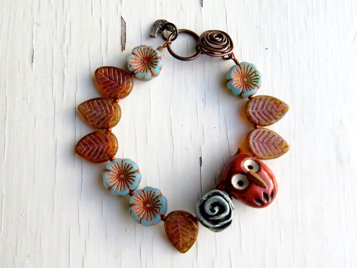Bead strung bracelet
