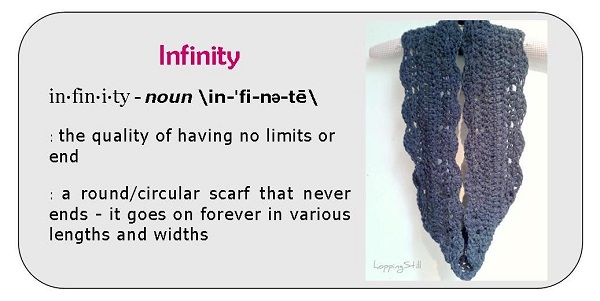 Infinity Graphic - crochet pattern for Celsia Infinity Scarf