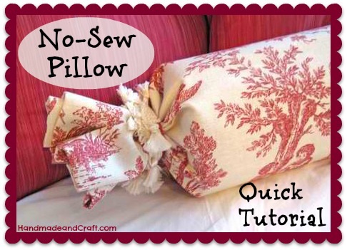 No-Sew Pillow Tutorial DIY