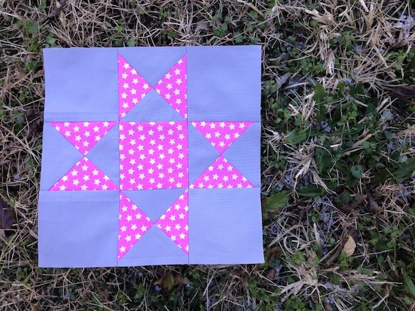 Completed Ohio Star block