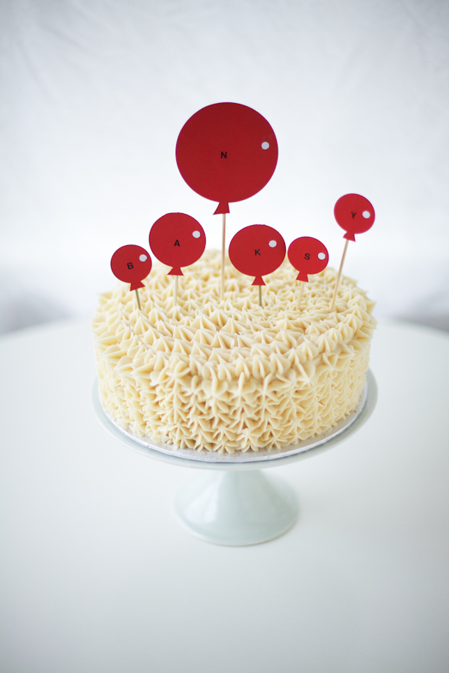balloon cake topper DIY