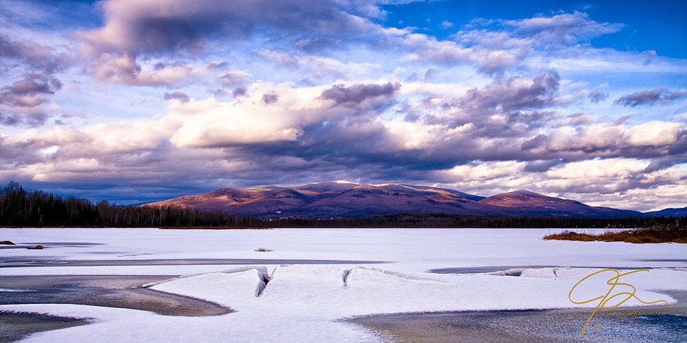 Mt. Starr King And The Pliny Range Over Cherry Pond, Winter.