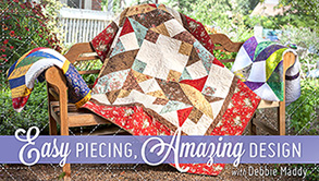 Title Card for Easy Piecing, Amazing Design Craftsy Class