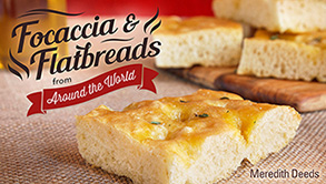 Title image for focaccia bread making class on Craftsy