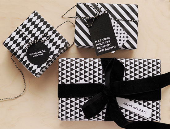 Free Modern Patterned Gift Box Templates