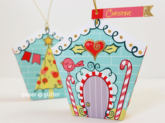 Free House Ornament Box Template
