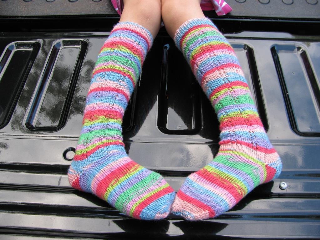 Tutti-Frutti Butterfly Knee Socks knitting pattern