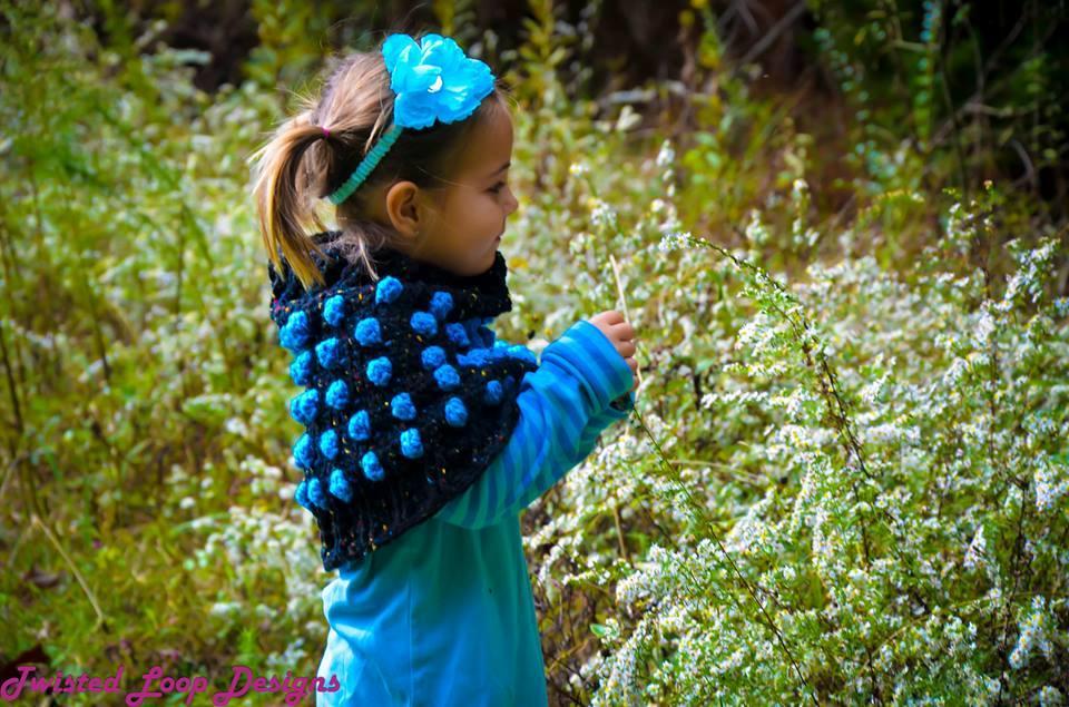 Polka Dot Capelet crochet pattern