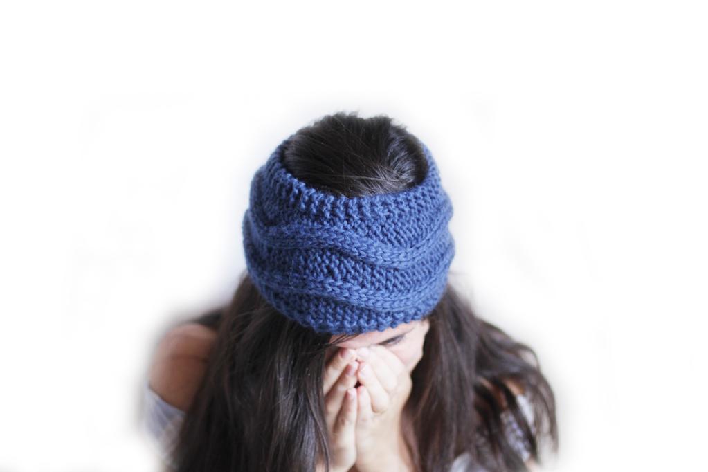 Headband with Waves knitting pattern