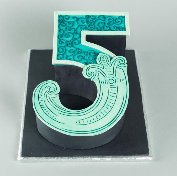 Number 5 cake by Bluprint instructor Mike McCarey