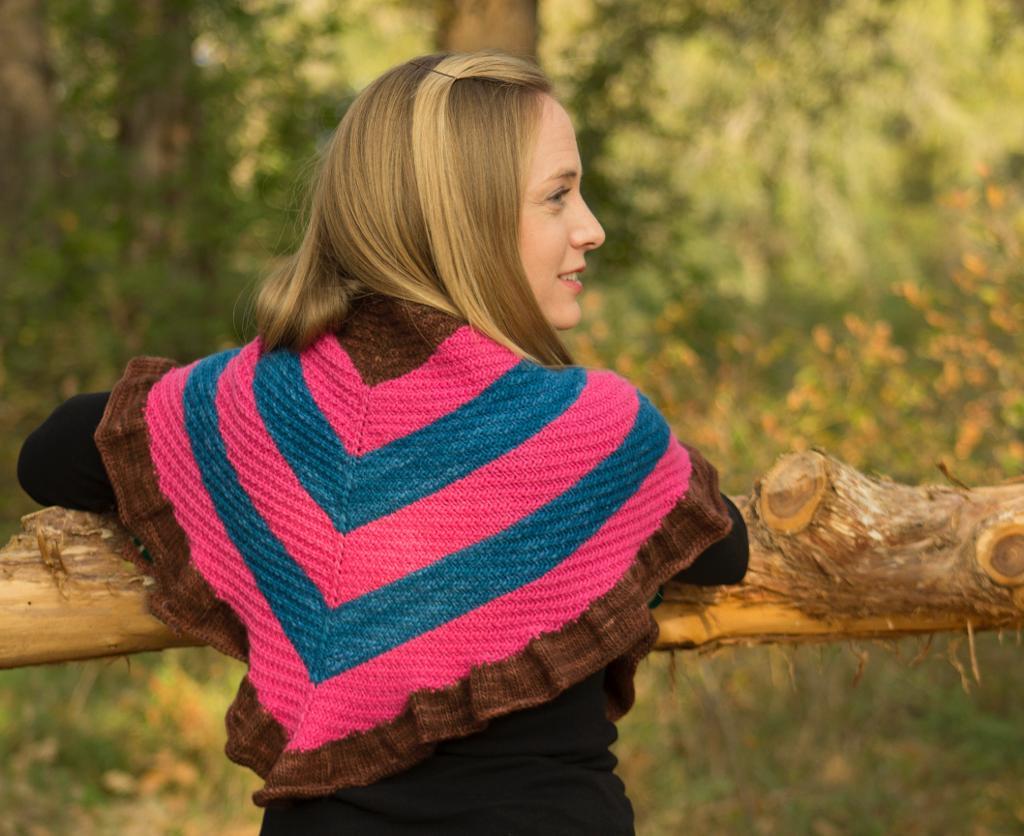 Beautiful Laudine Shawl Knit Pattern 