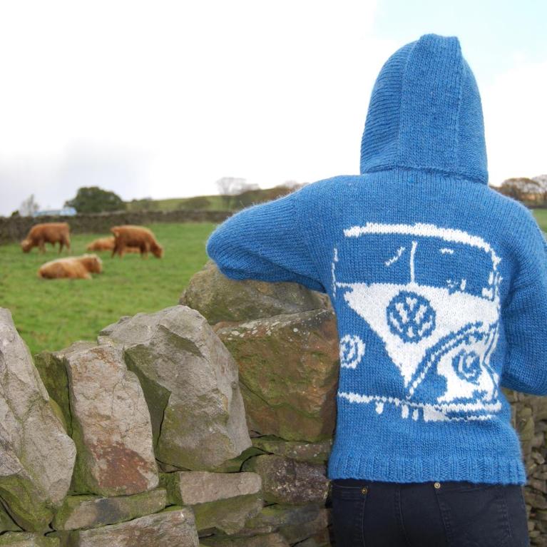 Campervan Hooded Jumper Sweater