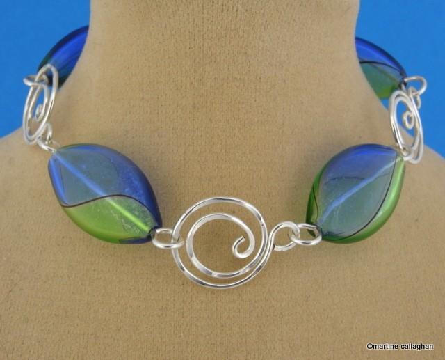 Swirl Wire Links jewelry tutorial