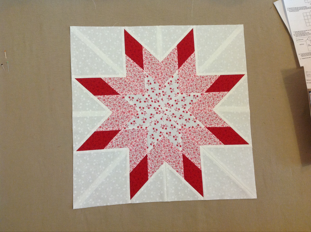 Lone Star Christmas Quilt block