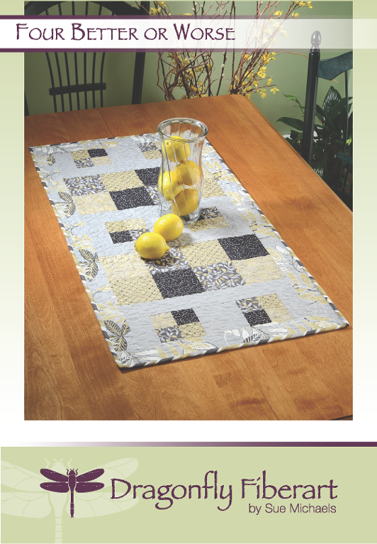 Easy Modern Table runner with squares