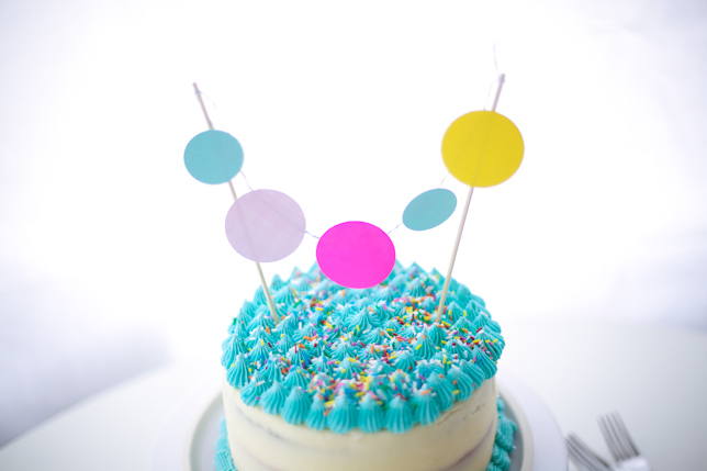 paper cake topper DIY