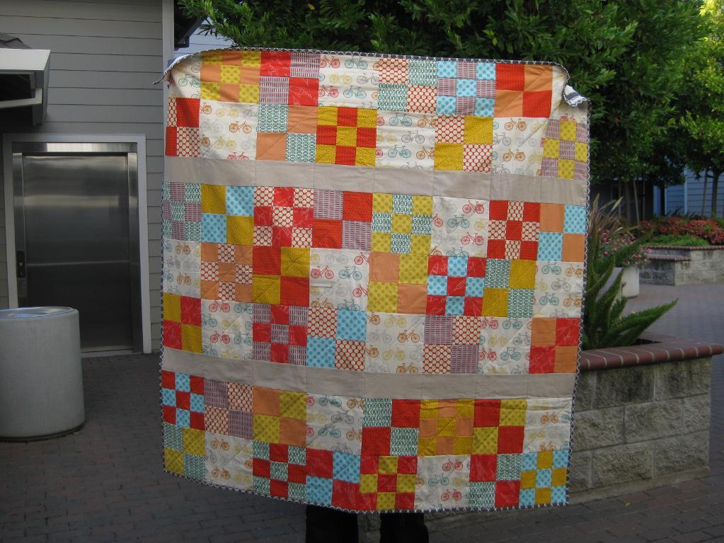 simple patchwork quilt