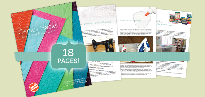 Quilting Hacks FREE eGuide on Bluprint!