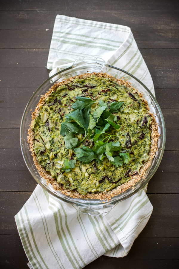 Tofu Quiche With Kale and Herbs