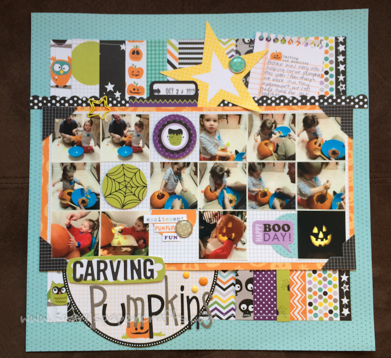 Square Collage Scrabpook Layout