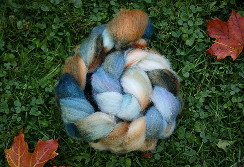 Beautiful blue fiber.