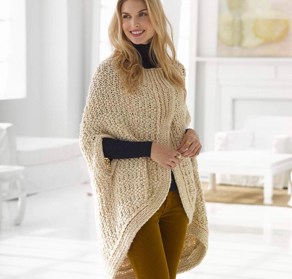 Cocoon Cape knitting kit