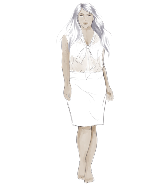 fashion illustration: real figures step 3