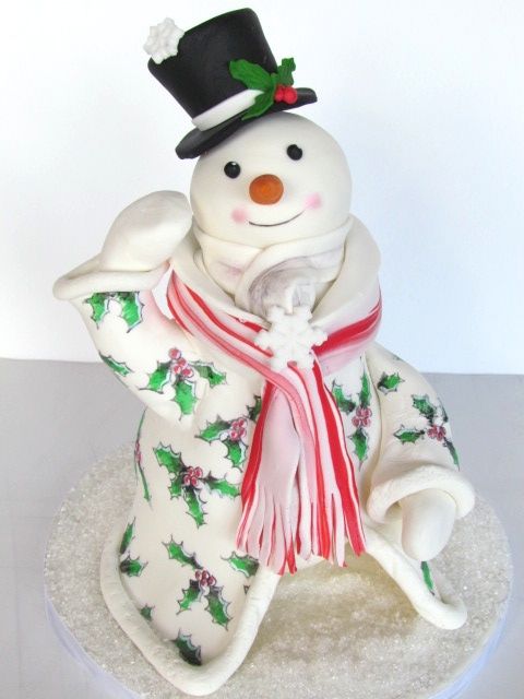 Christmas in Frostington snowman cake