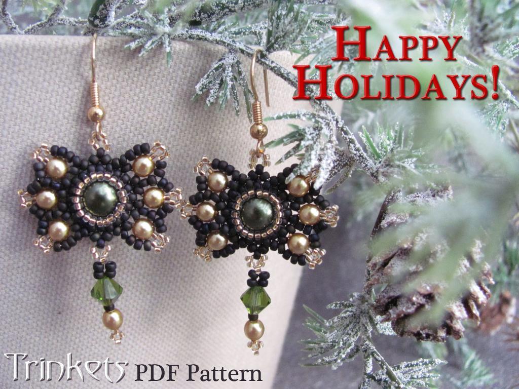 Christmas Bow Earrings