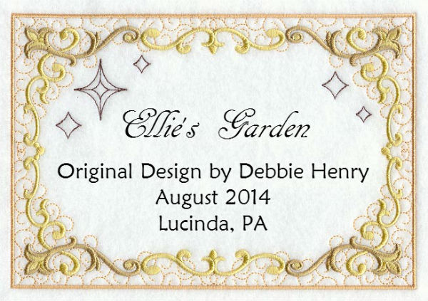 Sample quilt label.