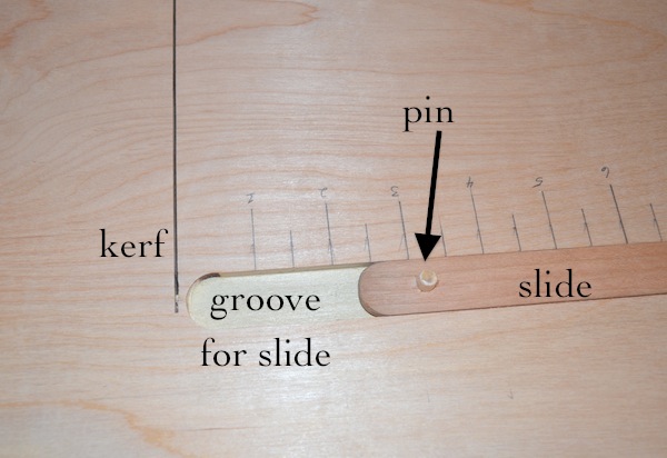 detail of top of circle jig