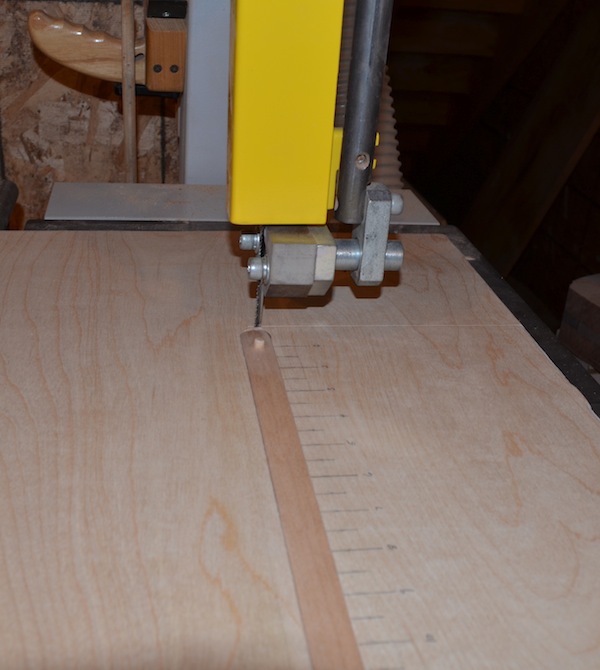 adjustable arm in place in jig