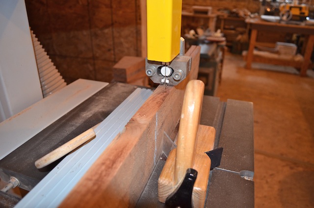 re-sawing on bandsaw