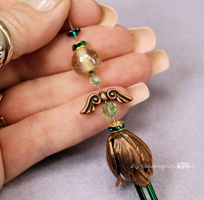 threading the rest of your beads