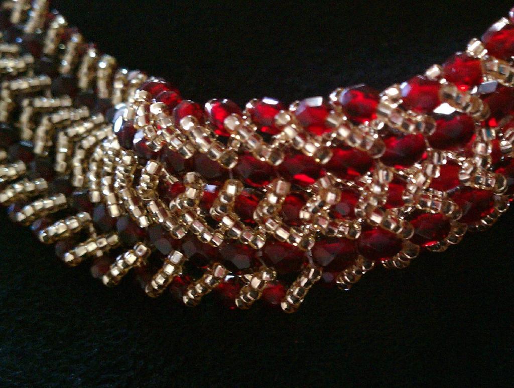 Double Row Flat Spiral Stitch Bracelet
