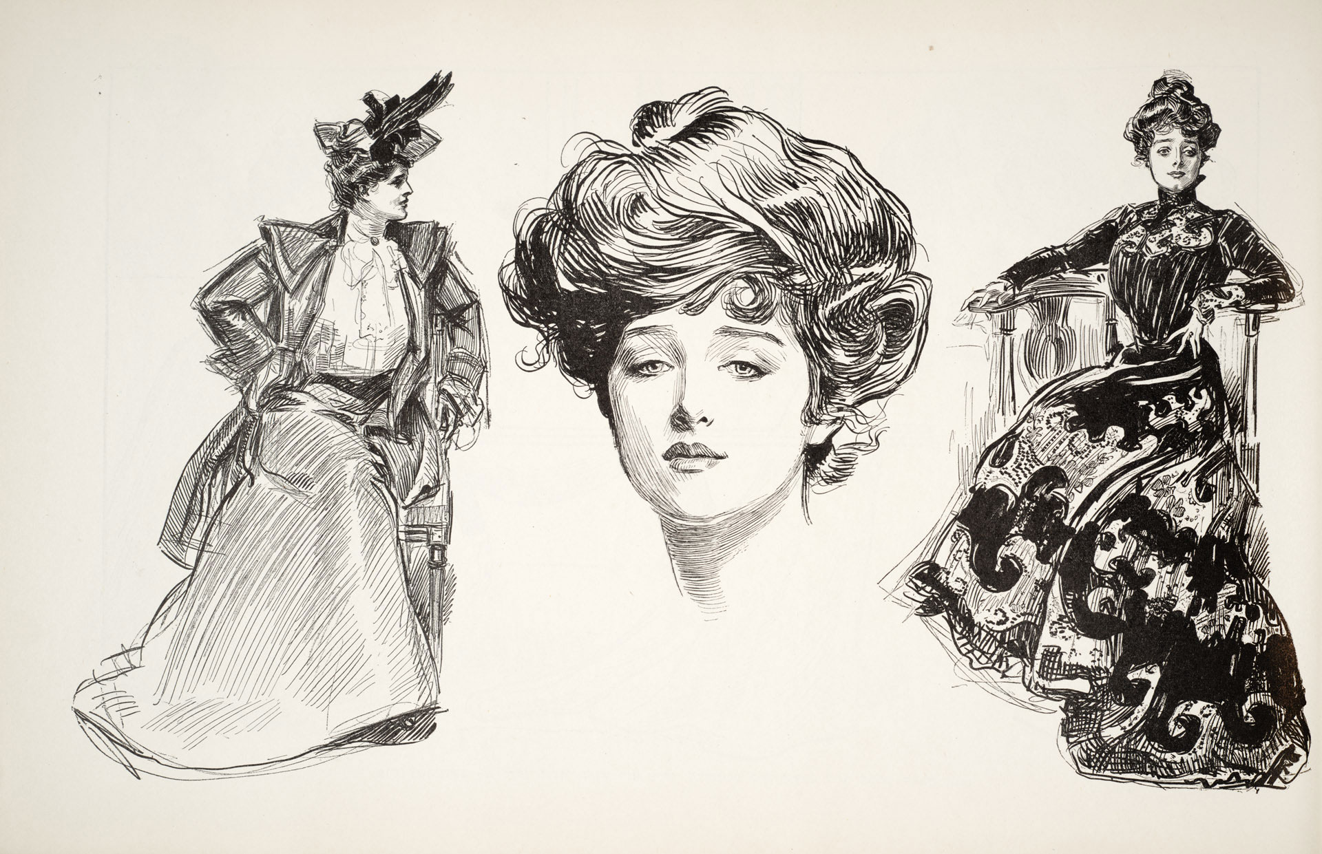 Gibson Girl illustrations