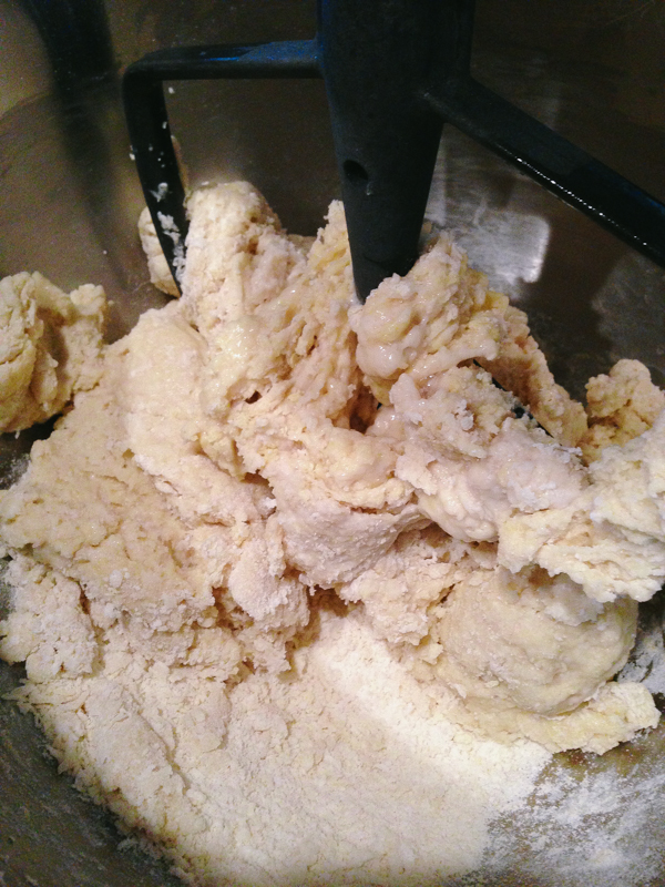 Mixing Brioche Bread Dough