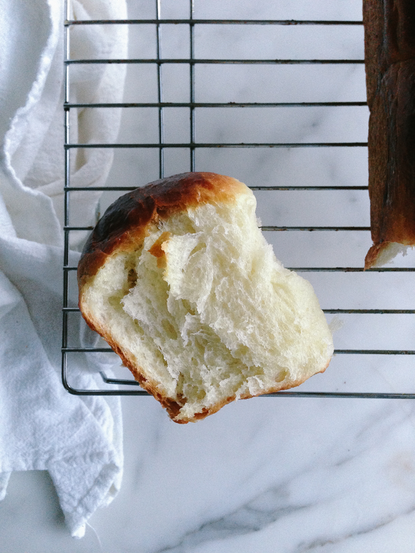Slice of Fresh Brioche Bread