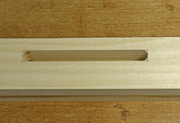 mortise made by router