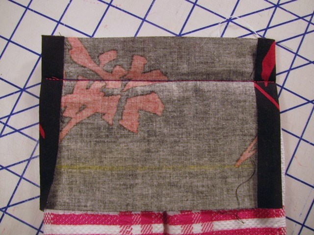 stitch to towel edge
