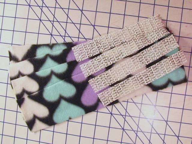cut four strips plus non-slip
