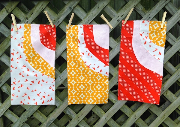 Improv Curved Quilt Blocks