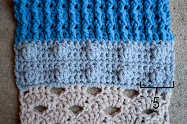 crochet bobble stitch pattern